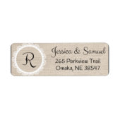 パーソナライズされた差出人住所ラベル ラベル (正面)