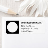 パーソナライズされた差出人住所ラベル：名前とログ ラベル (インサイチュ)