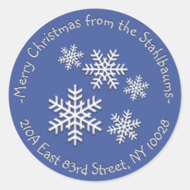 パーソナライズされた差出人住所包装又はギフトラベル ラウンドシール