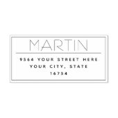 パーソナライズされた差出人住所自己インクスタンプ セルフインキングスタンプ (デザイン)