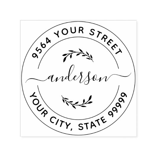 パーソナライズされた差出人住所自己インクスタンプ セルフインキングスタンプ (デザイン)