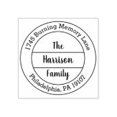 パーソナライズされた差出人住所 ラバースタンプ (インプリント)