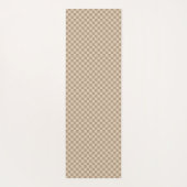 パーソナライズされた市松模様に中間金ゴールド ヨガマット (裏面)