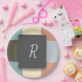 パーソナライズされた市松模様に ペーパープレート (パーティー)