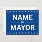 パーソナライズされた市長カスタム文字選 ポストカード (正面/裏面)