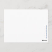 パーソナライズされた市長カスタム文字選 ポストカード (裏面)