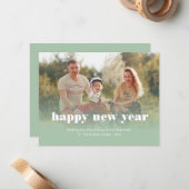 パーソナライズされた年賀状 ノートカード (正面/裏面インサイチュ)