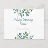 -パーソナライズされた幸せな気持ち ポストカード (正面)