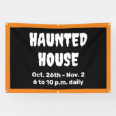 パーソナライズされた幽霊のよく出る旗 横断幕 (横)