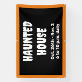 パーソナライズされた幽霊のよく出る旗 横断幕 (縦)