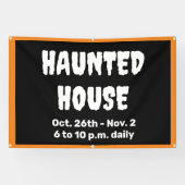 パーソナライズされた幽霊のよく出る旗 横断幕 (横)