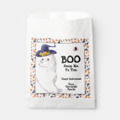 パーソナライズされた幽霊ハッピーハローウィン フェイバーバッグ (正面)