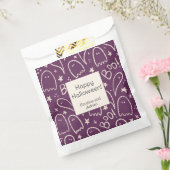 パーソナライズされた幽霊不気味ハロウィーンバッグ フェイバーバッグ (封をした状態)