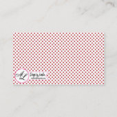 パーソナライズされた座席表トナカイクリスマスP プレイスカード (裏面)