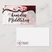 パーソナライズされた座席表ブラッド（ばちゃばちゃ）跳ねるヴァンパイアゴ プレイスカード (正面/裏面)