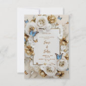 [パーソナライズされた庭園の結婚式エレガント招待状 招待状 (正面)