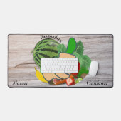 パーソナライズされた庭師の緑の親指ガーデニング デスクマット (キーボード&マウス)