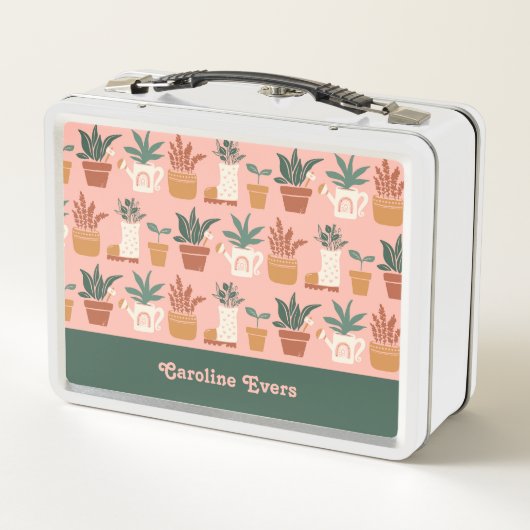 パーソナライズされた庭師の贈り物 メタルランチボックス (裏面)