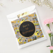 パーソナライズされた建築トラックのパターン フェイバーバッグ (封をした状態)