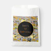 パーソナライズされた建築トラックのパターン フェイバーバッグ (正面)