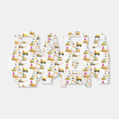 パーソナライズされた建築トラックパーティー誕生日 フェイバーボックス (折り畳みなし)