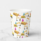 パーソナライズされた建築トラックパーティー誕生日 紙コップ (右)