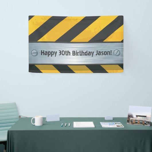 パーソナライズされた建築誕生日バナー 横断幕 (トレードショー)