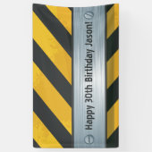 パーソナライズされた建築誕生日バナー 横断幕 (縦)