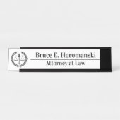 パーソナライズされた弁護士名弁護士 デスクネームプレート (正面)
