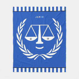 パーソナライズされた弁護士 フリースブランケット