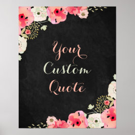 パーソナライズされた引用文カスタム引用文プリント黒板 ポスター