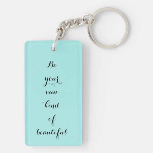 パーソナライズされた引用文付きキーチェーンをコルセット キーホルダー (裏面)