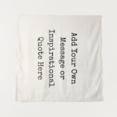 パーソナライズされた引用文感動的DIY タペストリー (正面(横))