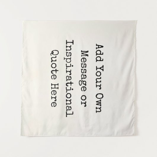 パーソナライズされた引用文感動的DIY タペストリー (正面(横))