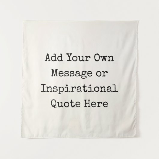 パーソナライズされた引用文感動的DIY タペストリー (正面)