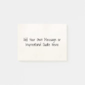 パーソナライズされた引用文感動的DIY ポストイット (正面)