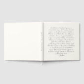 パーソナライズされた引用文結婚の願い ゲストブック (全面)