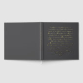 パーソナライズされた引用文結婚の願い ゲストブック (全面)