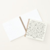 パーソナライズされた引用文結婚の願い ノートブック (内部)