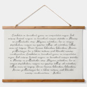 パーソナライズされた引用文結婚の願い 吊り下げ型タペストリー (正面)