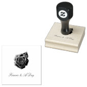 パーソナライズされた引用文結婚バラ ラバースタンプ (押印)