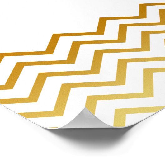 パーソナライズされた引用文結婚金ゴールド誕生日花 ポスター (角)