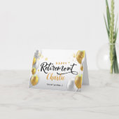 パーソナライズされた引退挨拶状 カード (正面)