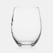 パーソナライズされた引退者に感謝 ステムなしワイングラス (左)