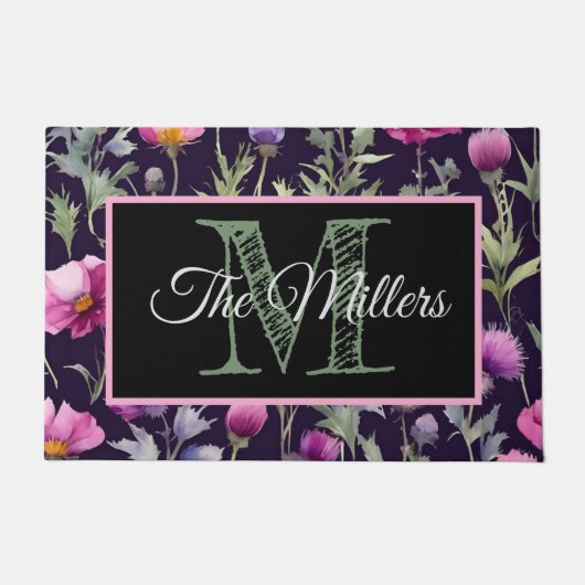 パーソナライズされた形 ドアマット (正面)