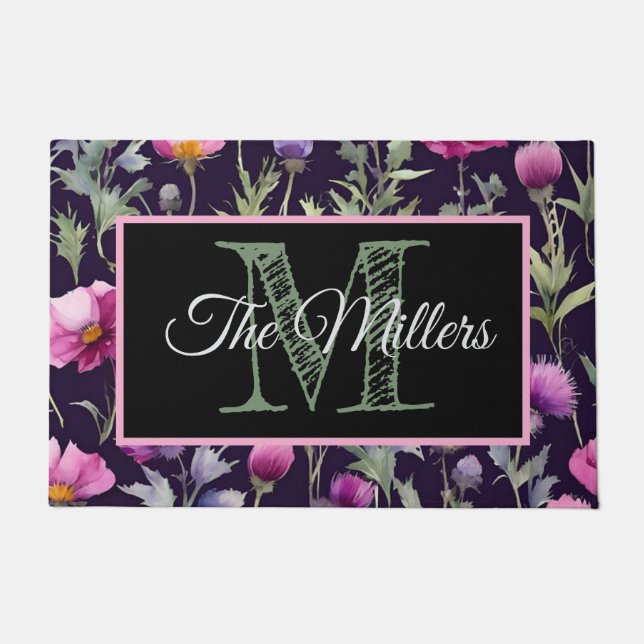 パーソナライズされた形 ドアマット (正面)