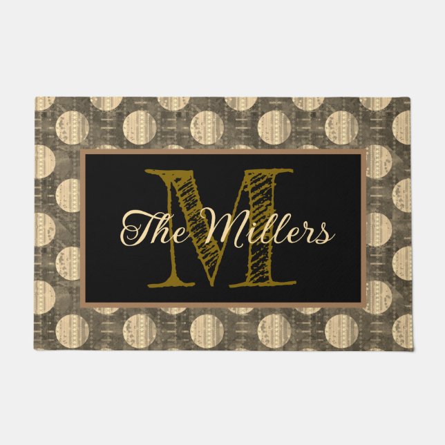 パーソナライズされた形 ドアマット (正面)