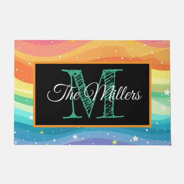 パーソナライズされた形 ドアマット (正面)