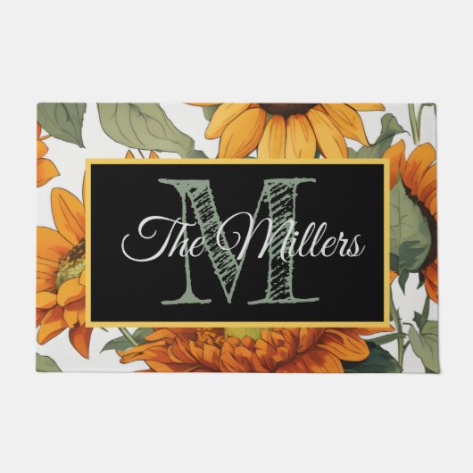 パーソナライズされた形 ドアマット (正面)