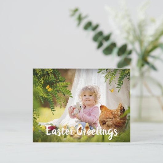 パーソナライズされた復活祭はがき ポストカード (スタンド正面)